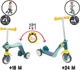 Hulajnoga dziecięca Smoby Toys trójkołowa 2w1 Szara (7600750612) - obraz 5