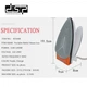 Утюг DSP Mini Travel 1200Вт подача пара, складная ручка, выбор напряжения KD1068 Orang (KD1068VDSP) - изображение 4