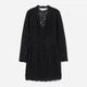 Платье вечернее короткое осеннее женское H&M 0916418 32 Черное (7000000000851) - изображение 1
