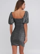 Платье вечернее короткое летнее женское H&M Divided 0921447 XS Серое (7000000000879) - изображение 2