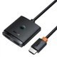 HDMI свіч перемикач Baseus AirJoy Series 2-in-1 Bidirectional HDMI Switch with Cable (2in1or 1in2). Black - зображення 1