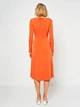 Платье миди летнее женское Stradivarius 6324/643/344 M Оранжевое (SZ06324643344036) - изображение 2