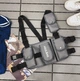 Нагрудная Поясная Сумка City-A Hgul+Bag 4 кармана Серый - изображение 1