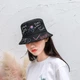 Панама Bucket Hat City-A с надписями Various WTF Черная - изображение 1