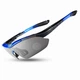 Спортивные очки ROCKBROS Original Polarized с 1 линзой UV400 велосипедные Черный с синим (RB-10007L-1360) - изображение 2