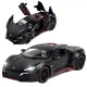 Машинка металлическая Lykan Hypersport Форсаж игрушка моделька коллекционная 20 см Черный (6858372) - изображение 1