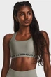 Жіночий спортивний сірий топ Crossback Mid Bra Under Armour S 1361034-504 - зображення 3