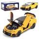 Машинка коллекционная Chevrolet Camaro металлическая моделька игрушка 19 см Оранжевый (9265942) - изображение 1