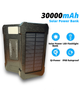 УМБ із сонячною панеллю VHG DN36 30000 mAh Wireless Solar Power Charger, Black - изображение 1