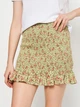 Юбка мини летняя женская Stradivarius 4658/639/505 M Салатовая (SZ04658639505036) - изображение 4