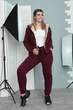 Fashions • Костюм женский на меху Nord Fashions 50-52 бордовый (7011-фг) - изображение 2