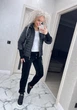 Fashions • Куртка женская с довязом "Dream" Fashions 52 черный (№3508/а-мк) - изображение 4