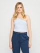 Топ женский Stradivarius 7004/186/040 L Белый с голубым (SZ07004186040044) - изображение 1