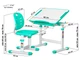 Комплект парта и стул Evo-kids Evo-06 Ergo столешница белая/цвет пластика зеленый Evo-06 Ergo Z - изображение 2