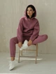 Брюки спортивные женские теплые на флисе на резинке с манжетами Seventeen 2XL-3XL Розовые 2093-2.5431 - изображение 4