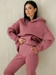 Брюки спортивные женские теплые на флисе на резинке с манжетами Seventeen 2XL-3XL Розовые 2093-2.5431 - изображение 6