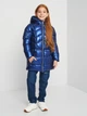 Детское зимнее пальто для девочки Minoti 16coat 2 39807JNR 98-104 см Синее (5063025205299) - изображение 3