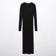Платье вязаное миди осеннее женское Mango Goleta 57025795-99 S (8445922785376) - изображение 3