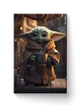 Картина FNBK Грогу с кофе, Бейби Йода (Mandalorian, Star Wars, Мандалорец, Звездные войны) 30x40 см - изображение 1