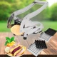 Овочерізка Картоплерізка для нарізування картоплі фрі кубиками металева ручна для дому 2 ножа СТАЛЬНА - зображення 1