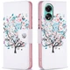 Чохол з малюнком Deexe Color Wallet для OPPO A78 - Flower Tree - зображення 1