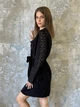 Халат жіночий велюровий з мереживними рукавами та спинкою Felisiya Lingerie Чорний 78-170 S (2000002876014) - зображення 2