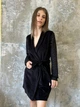 Халат женский велюровый с кружевными рукавами и спинкой Felisiya Lingerie Черный 78-170 L (2000002878018) - изображение 2