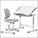 Комплект Evo-kids Evo-06 Ergo Grey (стол + стул) (Evo-06 Ergo G) - изображение 2