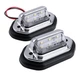 Підсвічування номера універсальне з кріпленням 6SMD 12-24V Хром Біле світло (70165) - зображення 4