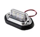 Підсвічування номера універсальне з кріпленням 6SMD 12-24V Хром Біле світло (70165) - зображення 5