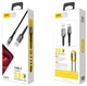 USB кабель Aspor AC-08 Micro Nylon LED 3A/1м- чорний - зображення 4