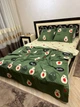 Постільна білизна бавовняна Авокадо Двоспальна 180 x 220 Бязь Зелена з жовтим 50 х 70 - зображення 2