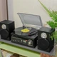 Вініловий програвач, стереосистема, музичний центр Auna TT-190 FM, CD, USB, SD - зображення 1
