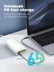 Мережевий зарядний пристрій Ldnio A6573C |5USB/1Type-C, PD65W/QC3.0| швидка зарядка - зображення 5