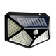 Настінний вуличний ліхтар Solar 100LED/CL-100 чорний світлодіодний з датчиком руху - зображення 1
