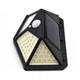 Настінний вуличний ліхтар Solar 100LED/CL-100 чорний світлодіодний з датчиком руху - зображення 2