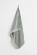Рушник з бавовни фроте H&M HOME 100х150 см оливковий - зображення 1