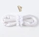 М'які бігуді для волосся + крабик Білі - изображение 1