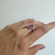 Серебряное кольцо с александритом 8.425ct, вес изделия 4,53 гр (2144908) - изображение 4