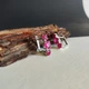 Срібні сережки з натуральним рубіном 3.99ct (2147053) - зображення 7