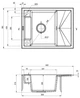 Кухонна мийка Deante Magnetic 640х500х219 мм (ZRM_N11A) - зображення 2