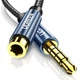 Кабель UGREEN AV118 3.5mm Male to 3.5mm Female Extensioin Cable 2m Blue (40675) - изображение 2