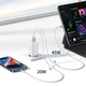 Сетевое зарядное устройство UGREEN CD244 USB-A+2xUSB-C 65W GaN Tech Fast Charger White (15334) - изображение 6