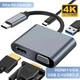Хаб 4в1 60W (USB 3.0/ 4K HD/ Type-C/ VGA) для Macbook/Windows - изображение 1