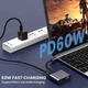 Хаб 4в1 60W (USB 3.0/ 4K HD/ Type-C/ VGA) для Macbook/Windows - изображение 2