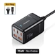 Зарядний пристрій Asometech 75W (2xUSB, 3xType-C) Quick charge - зображення 3