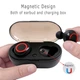 Беспроводные Y50 Bluetooth Наушники Спорт Сенсорное управление, black - изображение 4