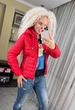 Fashions • Женская куртка Женевьева Fashions 50 красный (0240/а-мк) - изображение 7