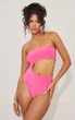 Боди бандо с вырезом PrettyLittleThing Розовый 11045 M (44) - изображение 1
