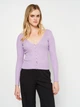 Кардиган вязаный женский Stradivarius 5013/713/604 S Сиреневый (SZ05013713604026) - изображение 1